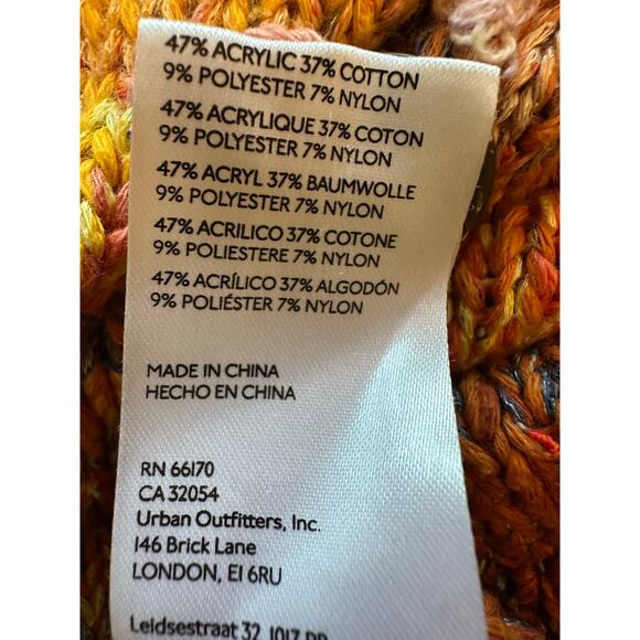 Anthropologie Pilcro Ombré Flower Sunset Cardigan Sweater Size Medium - Picture 9 of 13